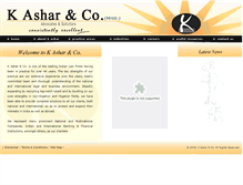 Tablet Screenshot of kasharindia.com